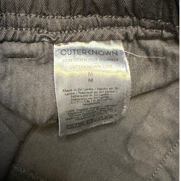 Outerknown Twill Trail Shorts Gray M Organic Cotton NWT - Picture 4 of 5